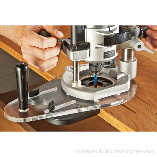 Thick clear acrylic base Universal Router Base